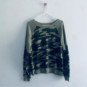 SO Lounge Life camoflauge crewneck sweatshirt